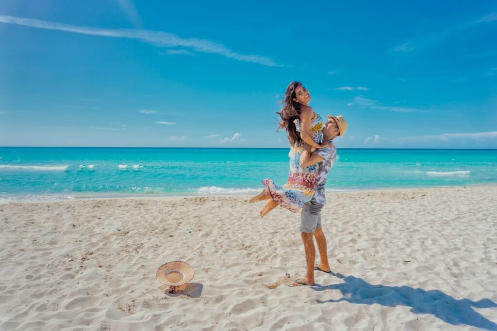 Pareja en la playa de Varadero